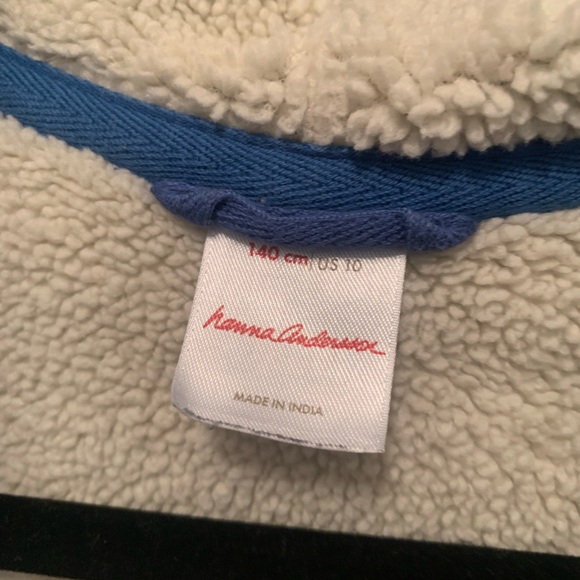 EUC! Hanna Andersonson kid Sherpa lined jacket - Picture 3 of 3